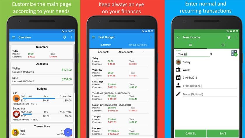 Android Budget Apps